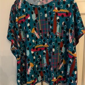 Crosby Colorful Polka Dot Blouse